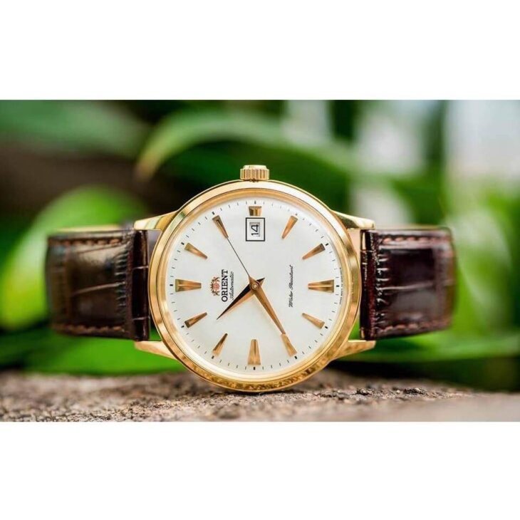 ORIENT: Mechanical Classic Watch, Leather Strap - 40.5mm (AC00003W) - Image 3