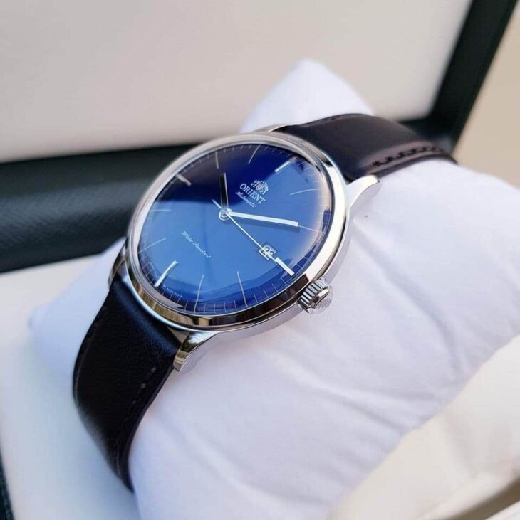 ORIENT: Mechanical Classic Watch, Leather Strap - 40.5mm (AC0000DD) - Image 5