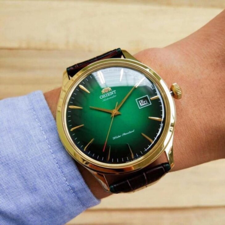 ORIENT: Mechanical Classic Watch, Leather Strap - 42.0mm (AC08002F) - Image 5