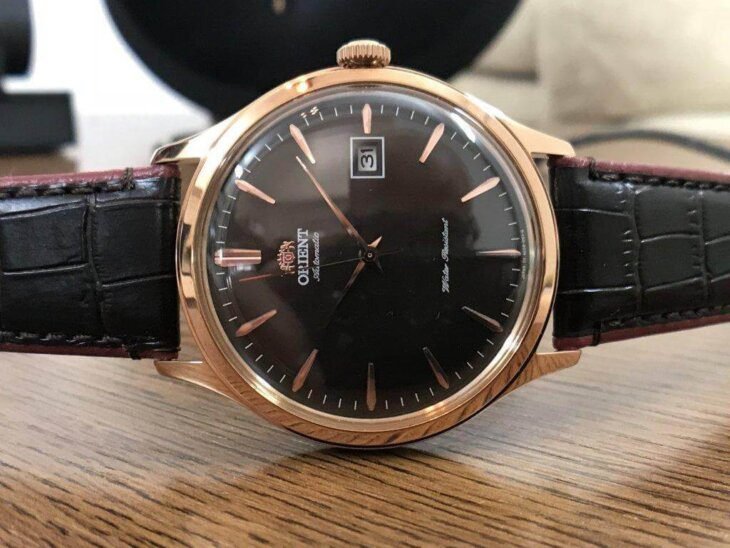 ORIENT: Mechanical Classic Watch, Leather Strap - 42.0mm (AC08001T) - Image 2