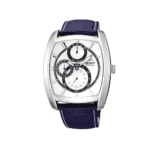 ORIENT: Automatic Tank Watch Power Reserve Indicator, Small Seconds White dial CEZAD003W