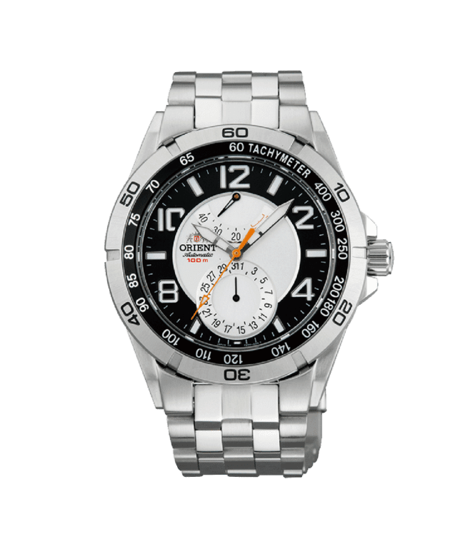 ORIENT: Planet Automatic Watch White Dial Date Power Reserve Indicator FM00001S
