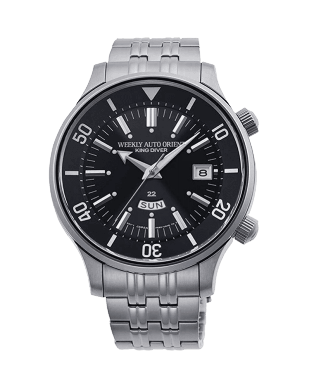 ORIENT: Mechanical Revival Watch, Metal Strap - 43.8mm (RA-AA0D01B)