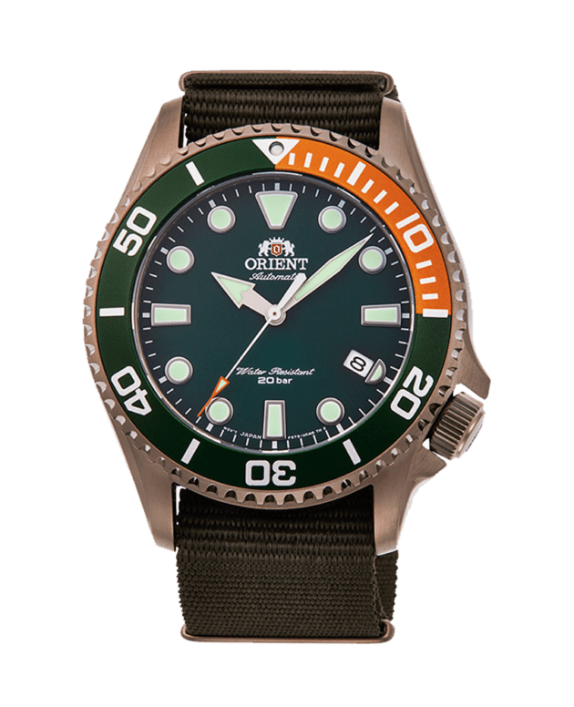 ORIENT: Mechanical Sports Watch, Nylon Strap - 43.4mm (RA-AC0K04E)