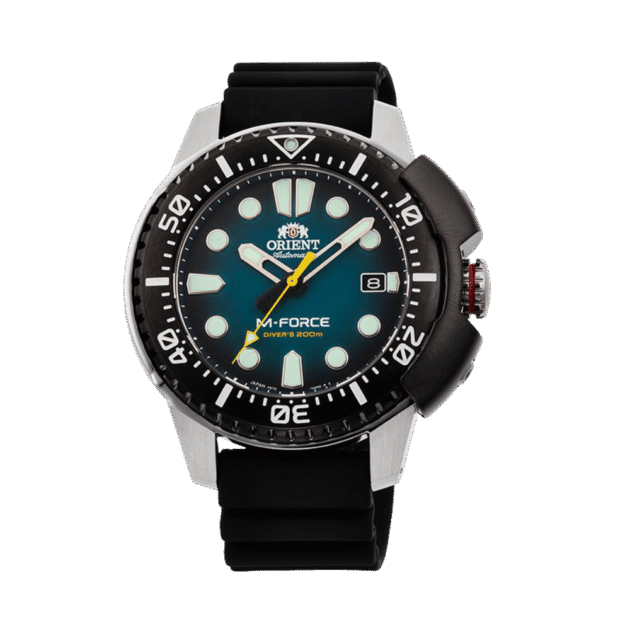 ORIENT: Mechanical Sports Watch, Silicon Strap - 45.0mm (RA-AC0L04L)