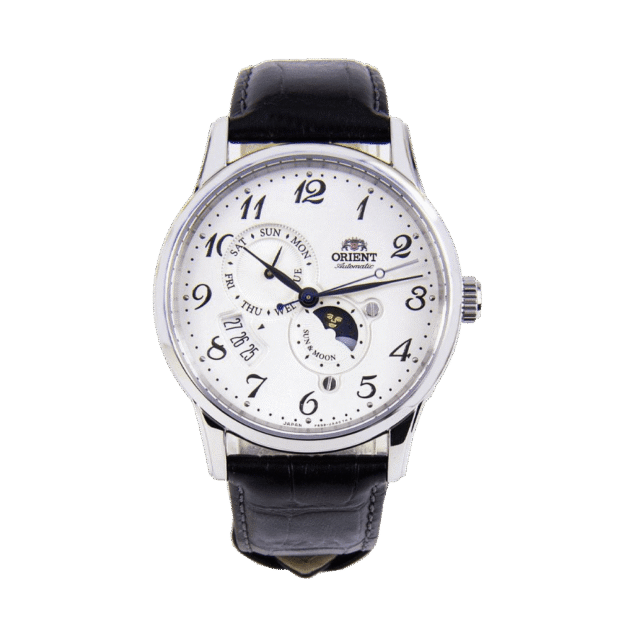 ORIENT: Mechanical Classic Watch, Leather Strap - 42.5mm (RA-AK0003S)