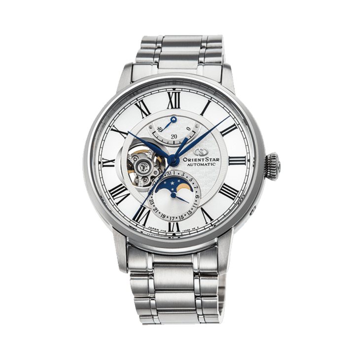 ORIENT STAR: Mechanical Classic Watch, Metal Strap - 41mm (RE-AM0005S)