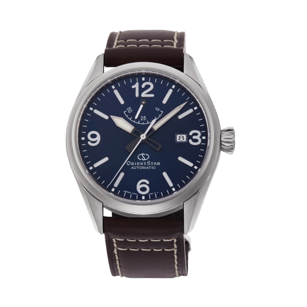 ORIENT STAR: Mechanical Sports Watch, Leather Strap - 41.0mm (RE-AU0204L)