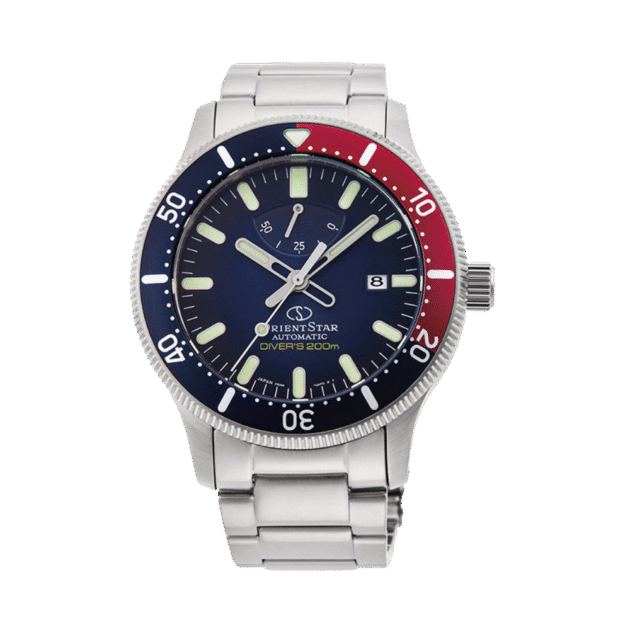 ORIENT STAR: Mechanical Sports Watch, Metal Strap - 43.6mm (RE-AU0306L)