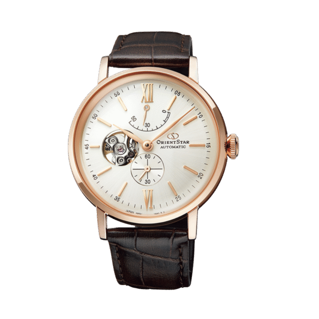 ORIENT STAR: Mechanical Classic Watch, Leather Strap - 40.0mm (RE-AV0001S)
