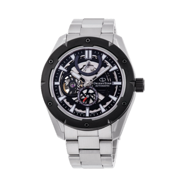ORIENT STAR: Mechanical Sports Watch, Metal Strap - 42.6mm (RE-AV0A01B)