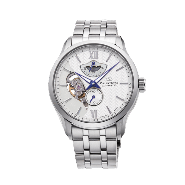 ORIENT STAR: Mechanical Contemporary Watch, Metal Strap - 41.0mm (RE-AV0B01S)