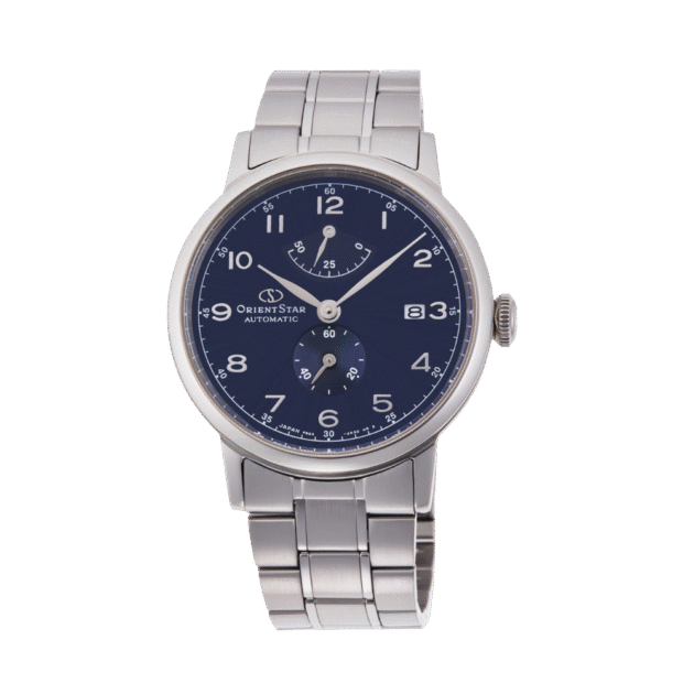 ORIENT STAR: Mechanical Classic Heritage Gothic Watch, Metal Strap - 38.7mm (RE-AW0002L)