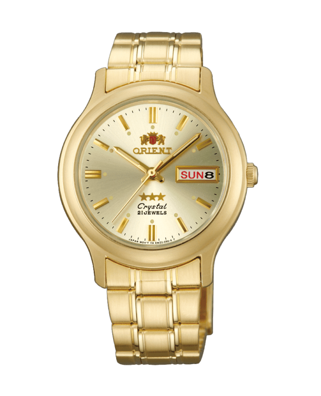 ORIENT: Mechanical Classic Tristar Watch, Metal Strap - 37mm (SAB05001C)