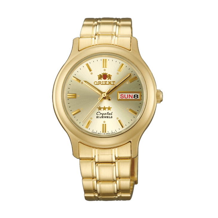 ORIENT: Mechanical Classic Tristar Watch, Metal Strap - 37mm (SAB05001C)