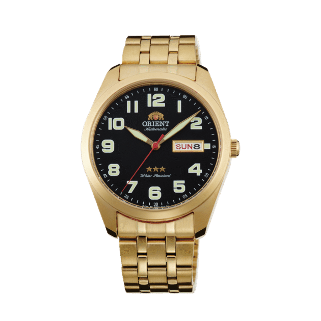 ORIENT: Mechanical Classic Tristar Watch, Metal Strap - 39mm (SAB0C004B)