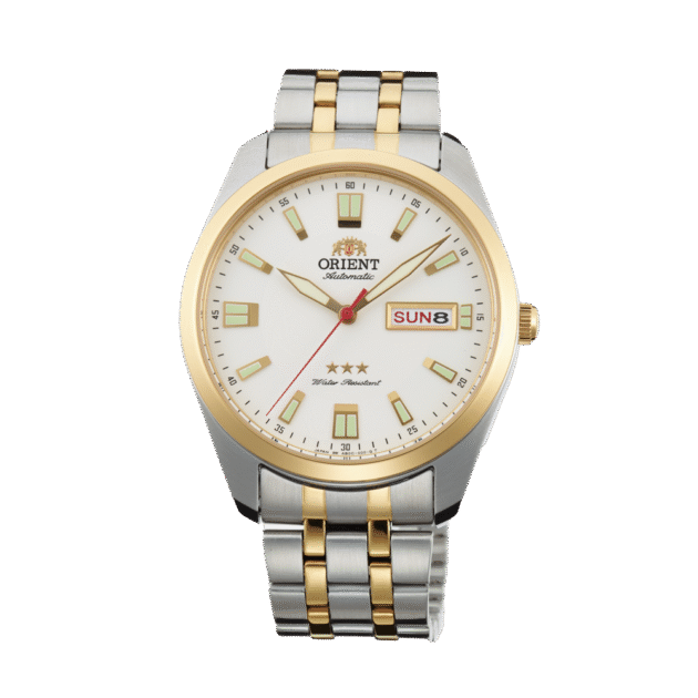 ORIENT: Mechanical Classic Tristar Watch, Metal Strap - 39mm (SAB0C008W)
