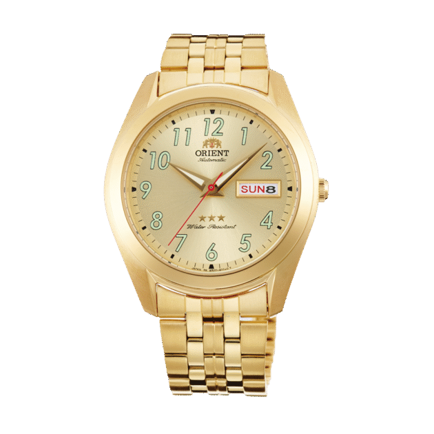 ORIENT: Mechanical Classic Tristar Watch, Metal Strap - 39mm (SAB0D004G)