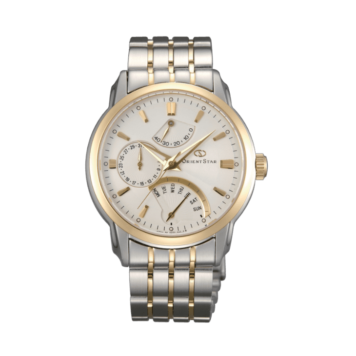 ORIENT STAR: Mechanical Contemporary Watch, Metal Strap - 39.5 mm (DE00001W)