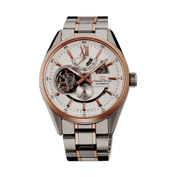 ORIENT STAR: Mechanical Contemporary Watch, Metal Strap - 41.0mm (DK05001W)
