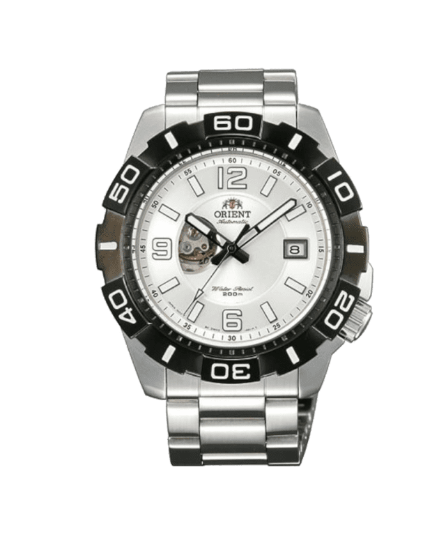 ORIENT: Diver Automatic Watch Open Heart Date White Dial DW03002W Made in Japan