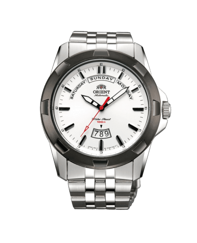 ORIENT: Independence Wide Calendar White Dial EV0R001W Automatic Watch Made in Japan