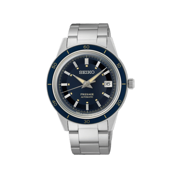 SEIKO: Presage Style 60s Men's Automatic Watch Blue Dial (SRPG05J1) Made in Japan