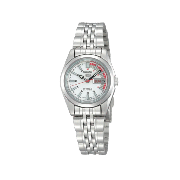SEIKO: Seiko5 Mechanical Dress Watch, Metal Strap - White Dial - 24mm (SYMA41K1) Made in Japan.