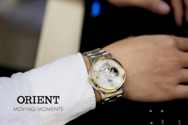 ORIENT: Mechanical Classic Watch, Leather Strap - 42.0mm (RA-AS0001S) - Image 6