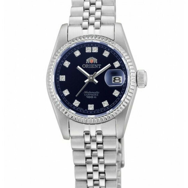 ORIENT: Ladies Oyster President Diamond Accent Blue Dial Made in Japan (NR16003D)