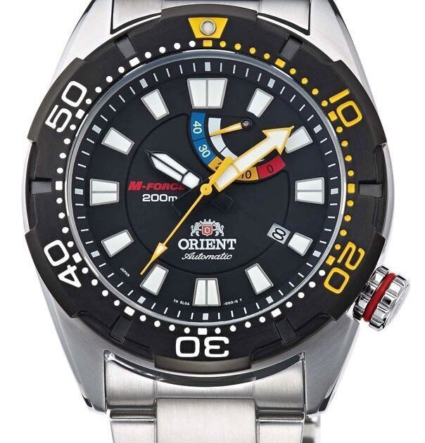ORIENT: Mechanical M-Force Bravo Diver Watch, 45 mm Case, Made in Japan, (SEL0A001B)