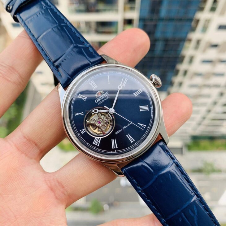 ORIENT: Mechanical Classic Watch, Leather Strap - 43.0mm (AG00004D) - Image 3