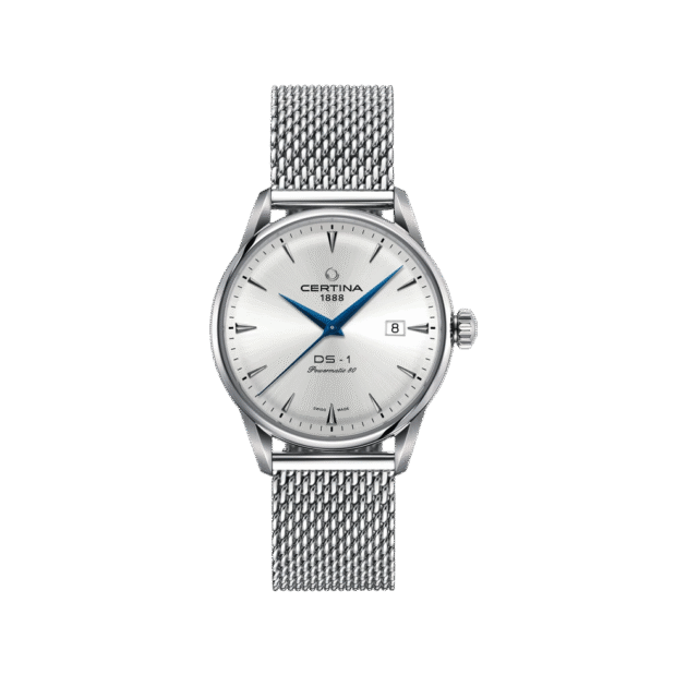 Certina DS-1 Powermatic 80 Silver Dial Automatic Swiss Made C029.807.11.031.02