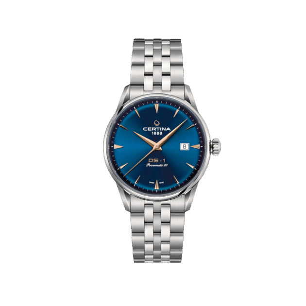Certina DS-1 Powermatic 80 Blue Dial Automatic Swiss Made C029.807.11.041.02