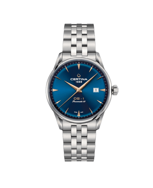 Certina DS-1 Powermatic 80 Blue Dial Automatic Swiss Made C029.807.11.041.02