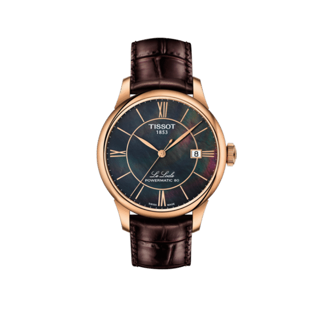 Tissot T-Classic Automatic Brown Mother of Pearl Ladies Watch T006.407.36.388.00 Swiss Made
