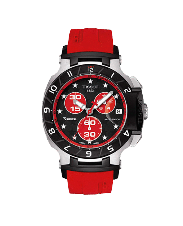 TISSOT T-Race Nicky Hayden T048.417.27.051.02 Black Red Dial Limited Edition Swiss Made
