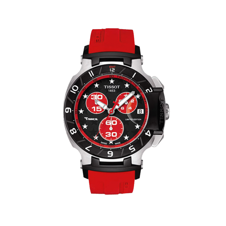 TISSOT T-Race Nicky Hayden T048.417.27.051.02 Black Red Dial Limited Edition Swiss Made