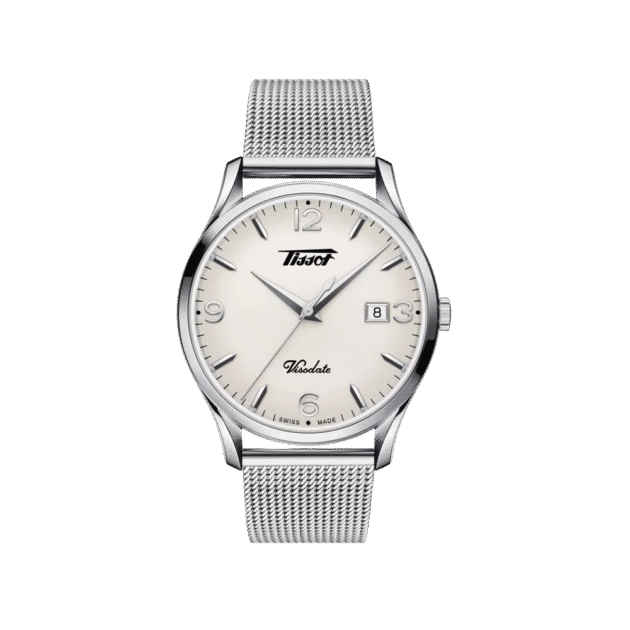 TISSOT HERITAGE VISODATE Quartz Silver opalin Dial Swiss Made T118.410.11.277.00